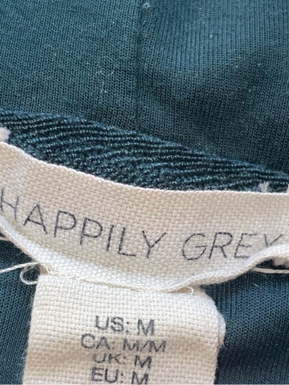 Teal Cropped Pullover Hoodie - Picture 2 of 2